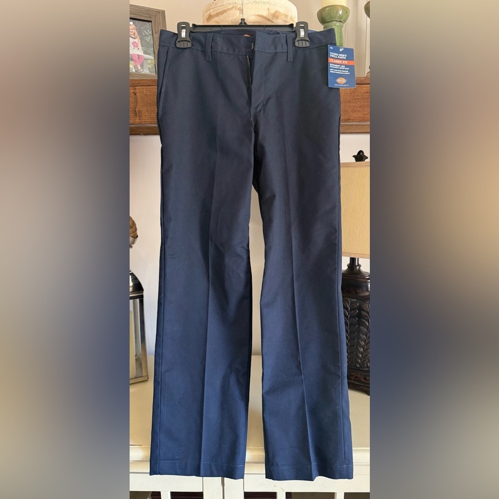 Dickies Young Men's Twill Pants - Navy - 30x30 - Classic Fit